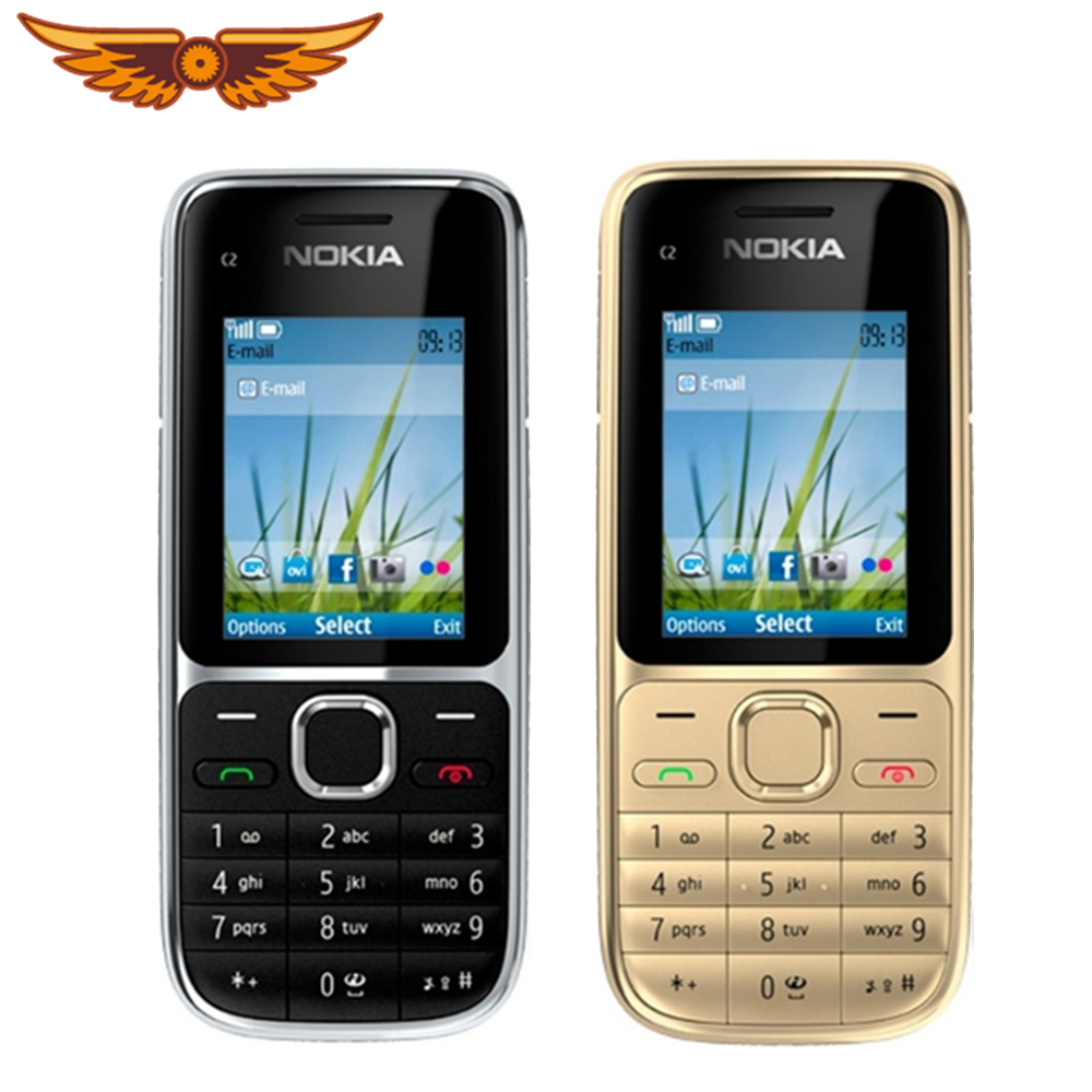 Original Unlocked Nokia C2-01 1020mAh 3.15MP 3G Support Russian Keyboard & Arabic Keyboard & Hebrew Keyboard Used Cellphone