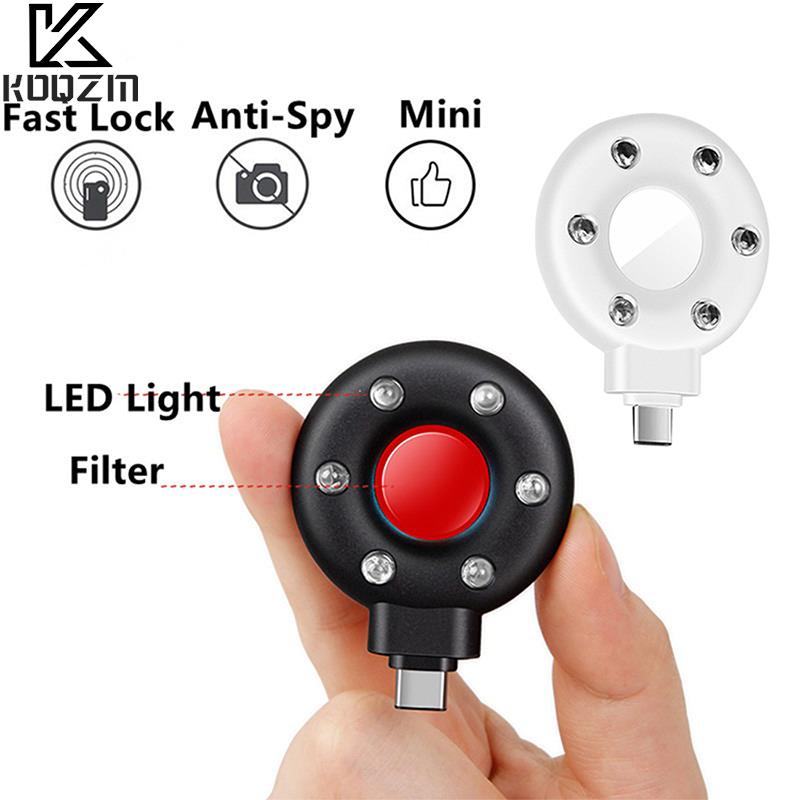 USB-C Anti Candid Camera Detector For Outdoor Travel el Rental Anti-Theft Camera LED IR Alarm Hidden Camera Detector