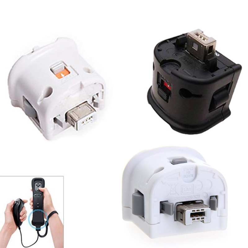 External Motion Plus Attachment Sensor Remote Controller Replacement Accelerator for Wii Gamepad ， White