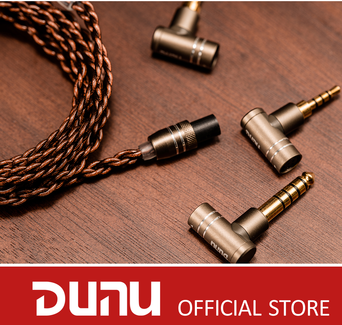 DUNU AMBER High-Purity Neotech OCC Mixed-Strand Copper & Silver CABLE