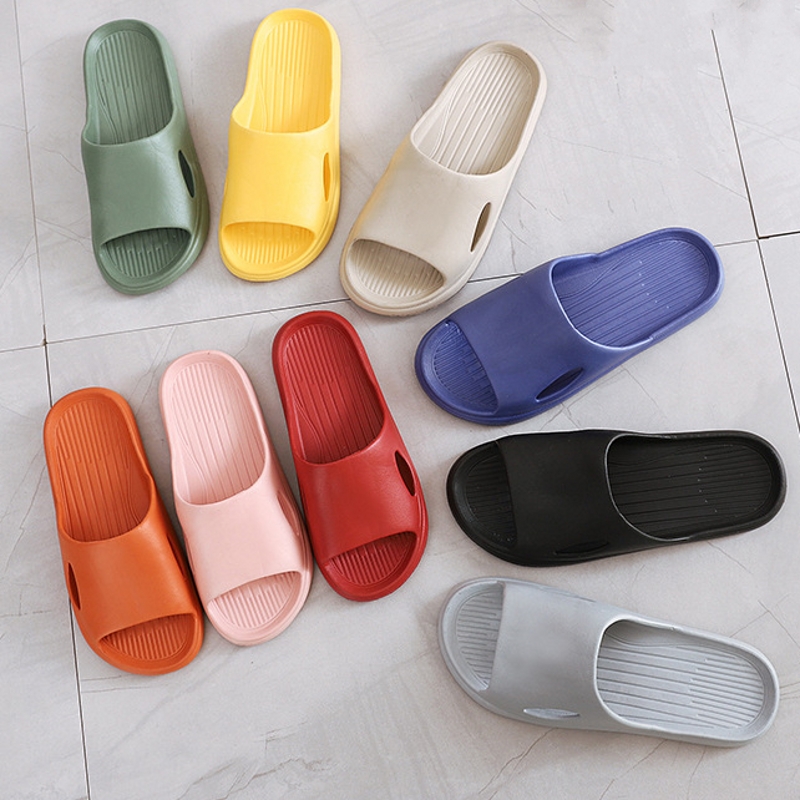 Summer Unisex Home Slippers Bathroom Bath Sandal Slippers Indoor Floor Non-slip Slippers Couple Family Women and Men el