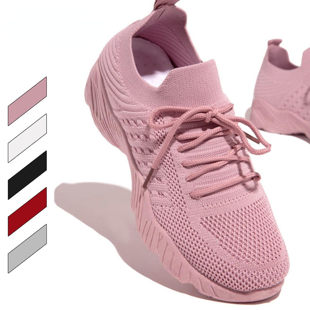 Plus Size Women's Sneaker Shoes Tennis Woman Sport Gym Running Shoes  Lace-up Casual Shoes Mesh Breathable Zapatillas Mujer