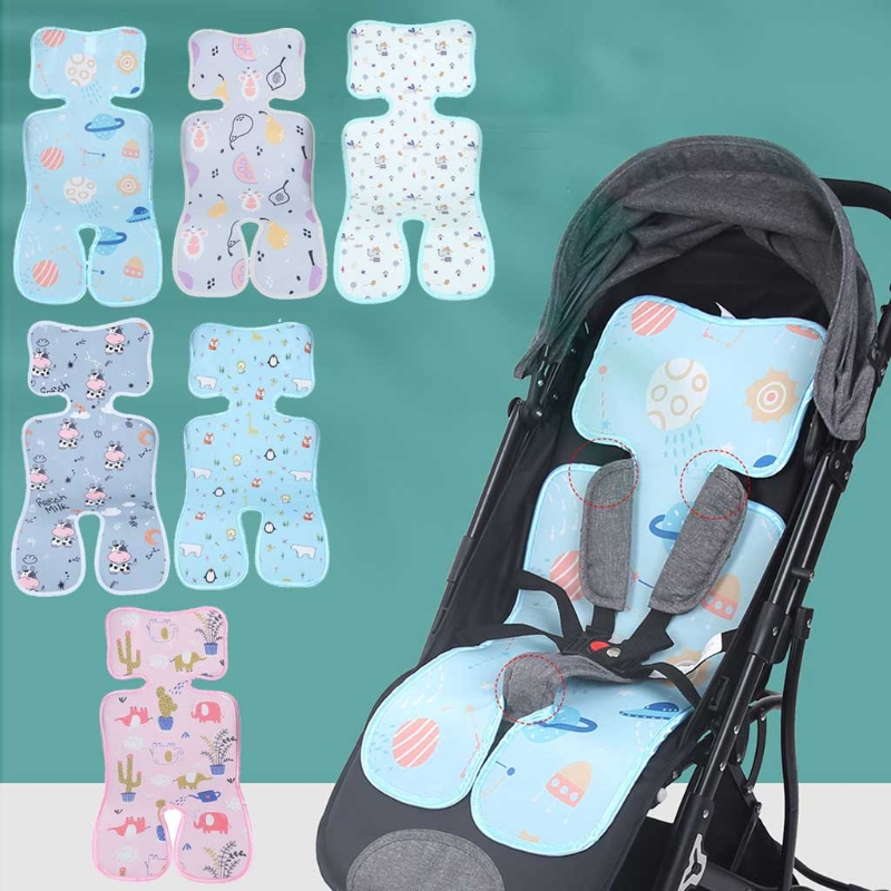 Summer Stroller Cooling Pad 3D Air Mesh Breathable Pushchair Mat Mattress Baby Pram Seat Cover Cushion for Newborn 73x33cm