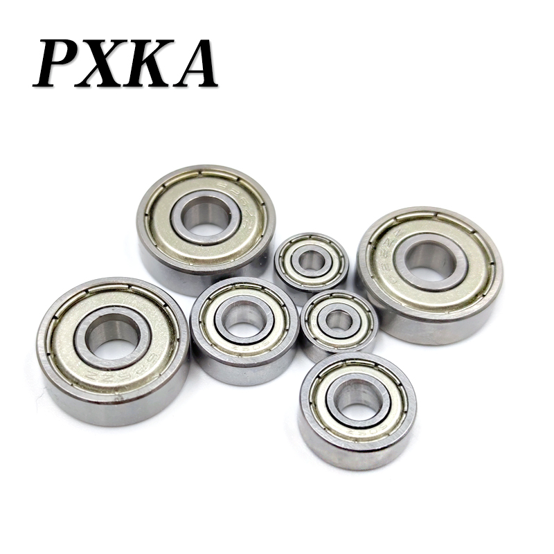 2PCS Deep Groove Ball Bearing， Small Bearing 603ZZ 3*9*5 604ZZ 4*12*4 605ZZ 5*14 *5 606ZZ 6*17*6 607ZZ 7*19*6 608ZZ 8*22*7 609ZZ