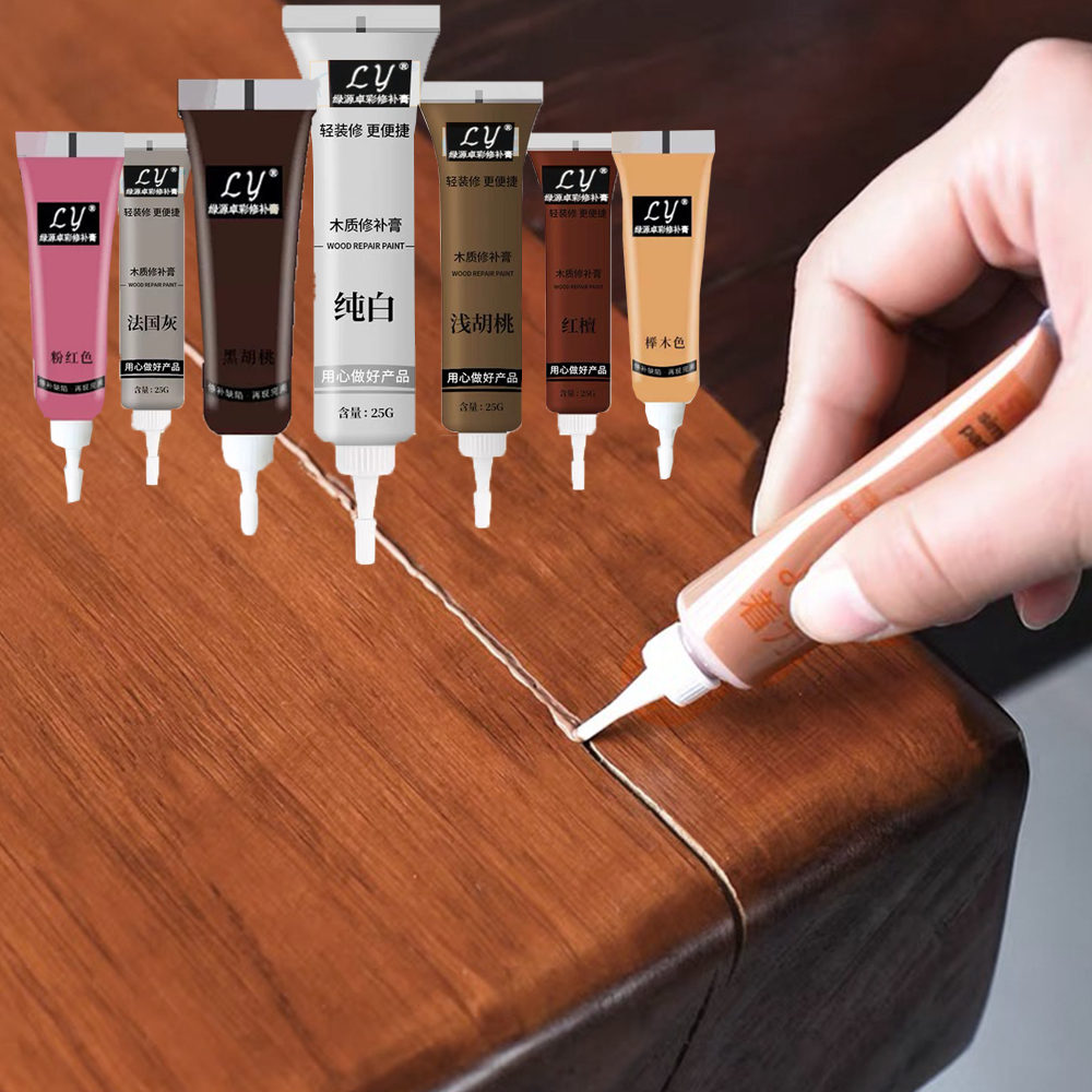30 Colors Wood Filler Furniture Painting Repair Cream DIY Cabinet Floor Door Wardrobe Scratches Holes Refinishing Past Fast Dry