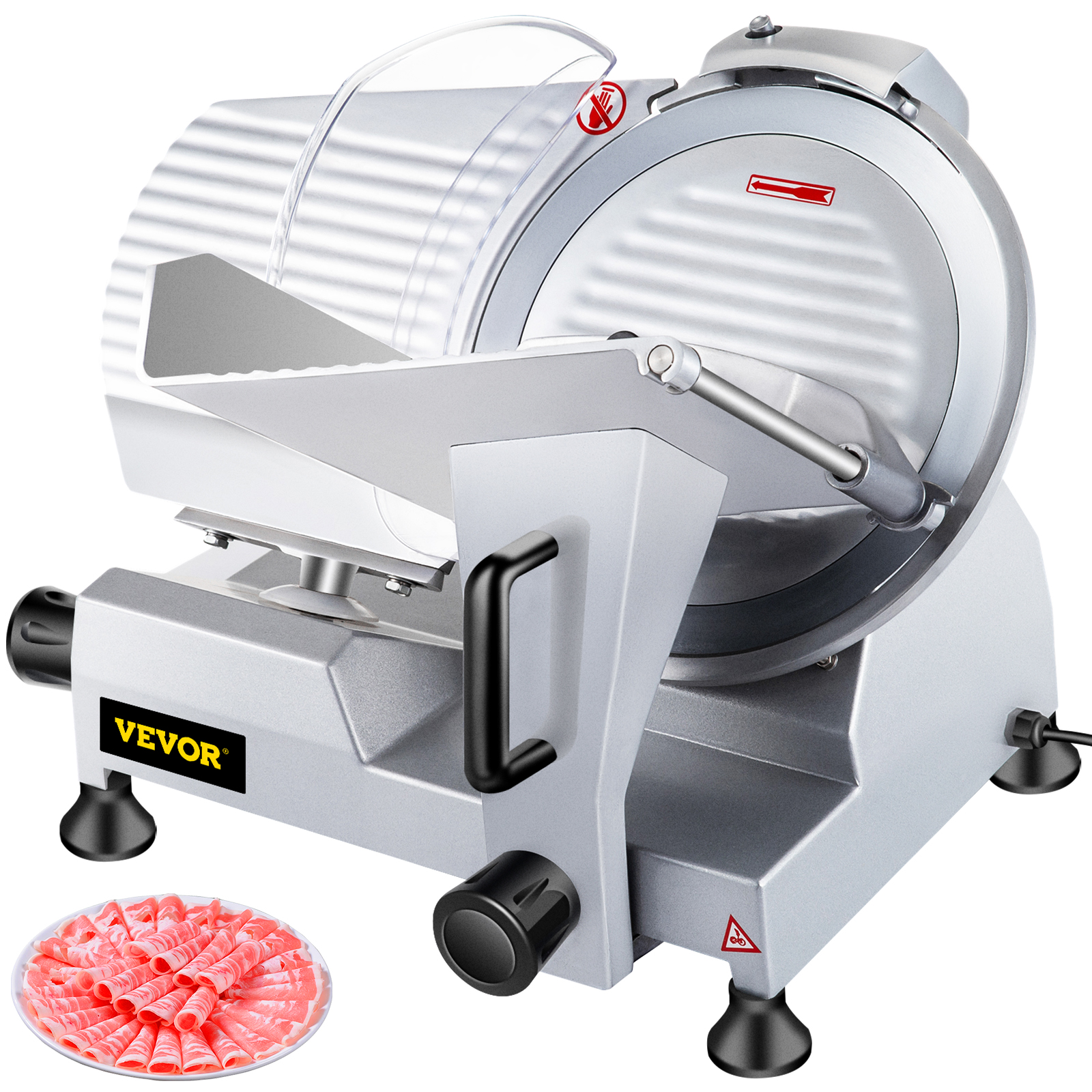 VEVOR 10 Inch Blade Electric Food Slicer Cutter Grinder Meat Slicer Machine for Commercial Deli Meat Cheese Beef Mutton Turkey