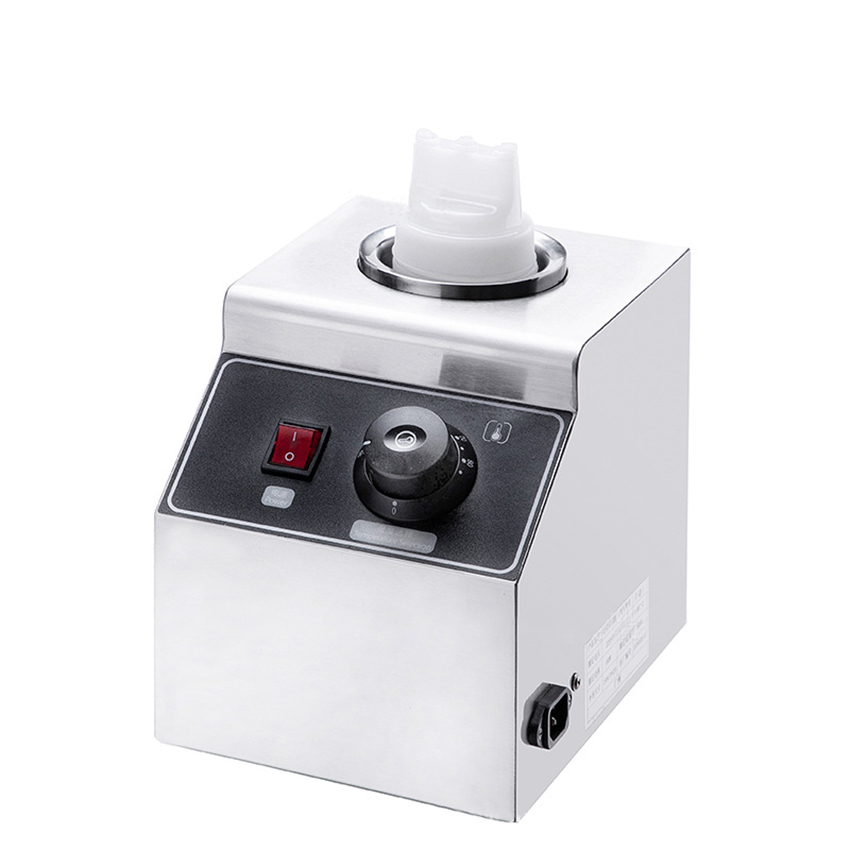 FY-QK-1 Electric Sauce Warmer 80W Commercial Sauce Bottles Warmer Cheese Chocolate Heater Stainless Steel Topping Dispenser