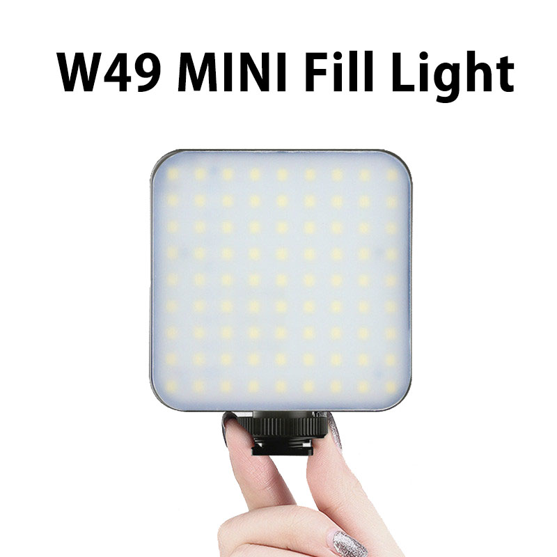 Mini Video Light Kits Pography Lighting Phone Camera Tripod Fill Light LED Vlog Light Portable Battery Lamp For Youtube Tik