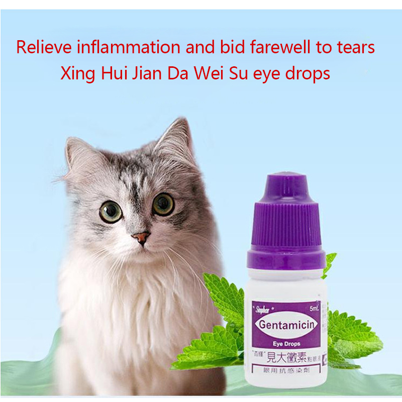 Taiwan Xing Hui Jian Da Wei Su long eye drops cat dog pet lacrimal conjunctivitis red swelling anti inflammatory eye drops