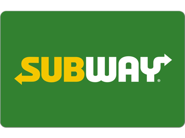 Subway $10 Gift Card (Email Delivery)