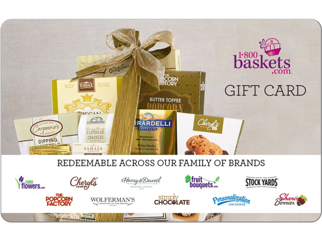 1-800 Baskets $25 Gift Card (Email Delivery)