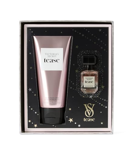 Victoria's Secret Tease Mini Fragrance Duo Gift Set, Mini Eau de Parfum & Travel Lotion, Gift Set for Women