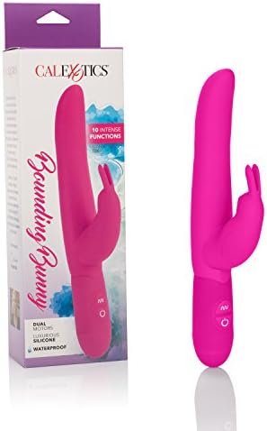 CalExotics Bounding Bunny - Waterproof Rabbit Vibrator Toy for Couples - Adult Sex Clitoral G Spot Massager – Pink