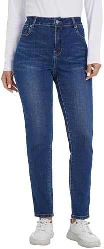 LICTZNEE Jeans for Women High Waist, Skinny Stretchy Jeans Slim Fit Leg Pants with Pockets Tummy Control Butt Lift