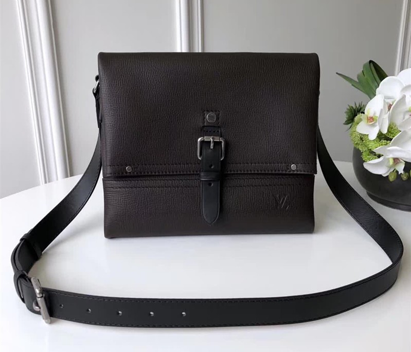 Louis Vuitton Calfskin Canyon Messenger PM M54963 Marron