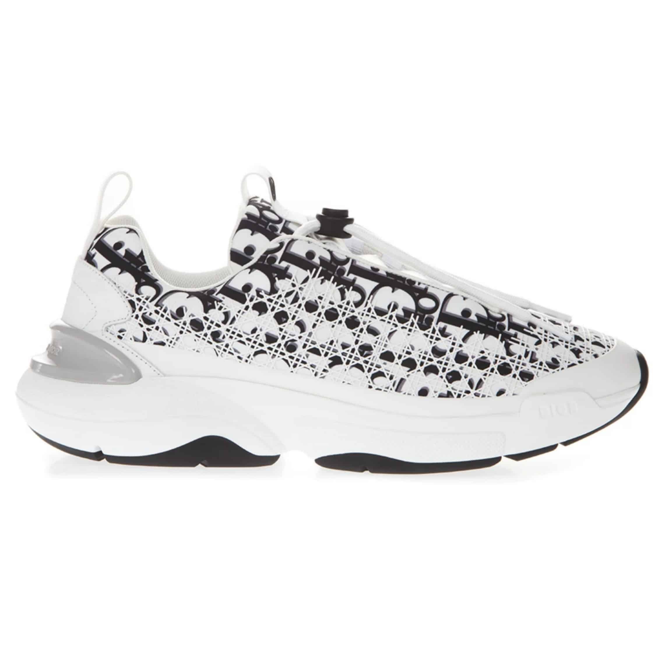 DIOR B24 CANNAGE MOTIF BLACK SNEAKER – CD21