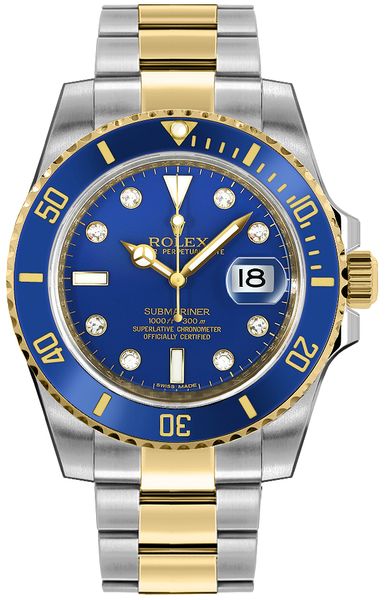 Rolex Submariner Date Blue Dial Men’s Watch 116613
